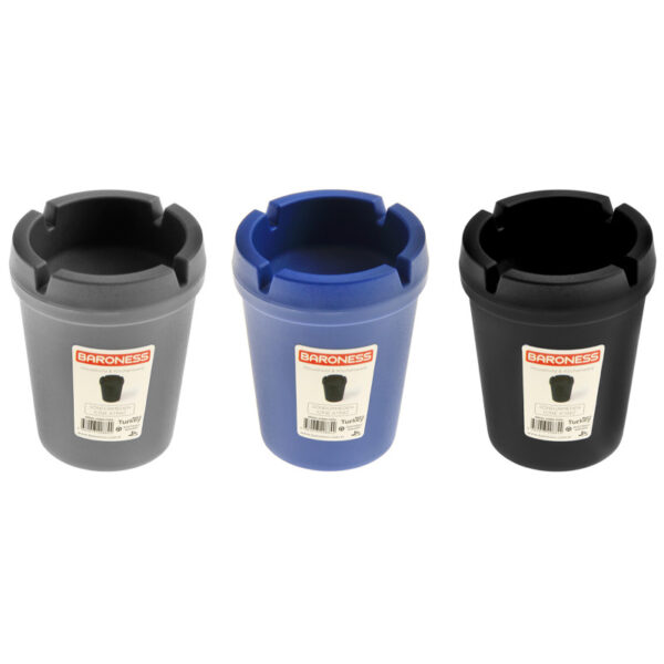 Τασάκι στρογγυλό όρθιο πλαστικό