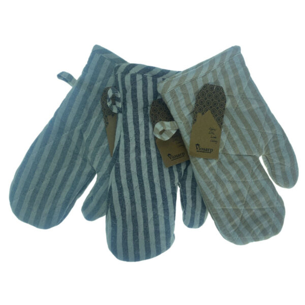 Γάντι φούρνου βαμβακερό ριγέ