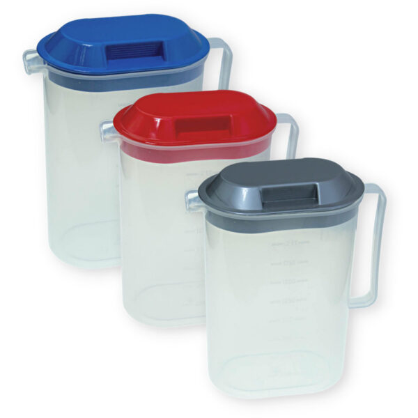 Κανάτα με καπάκι χρωματιστή 2L