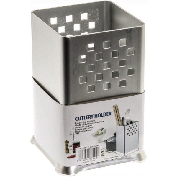 Κουταλοθήκη όρθια τετράγωνη αλουμινίου