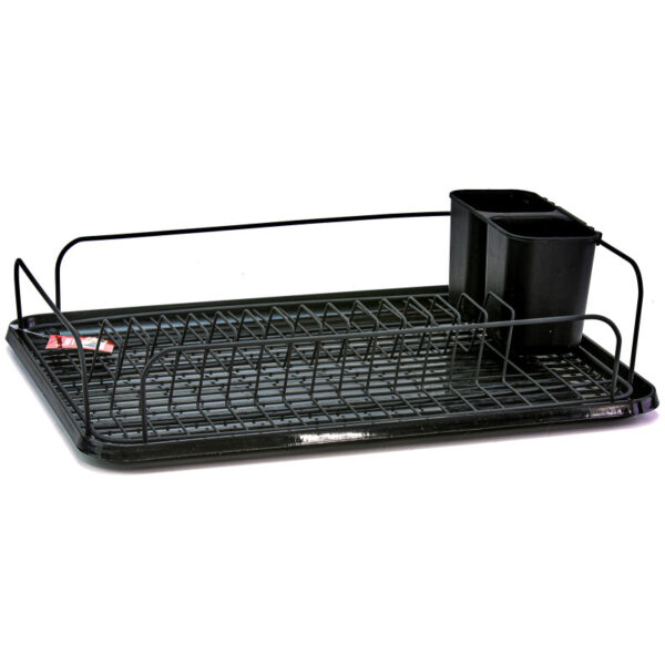 Πιατοθήκη χρωμίου μαύρη ίσια ΚΒ.001