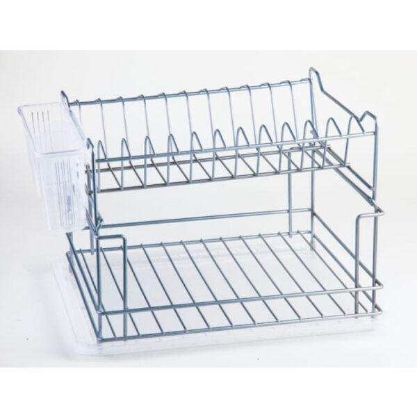 Πιατοθήκη χρωμίου διόροφη ΚΒ.010