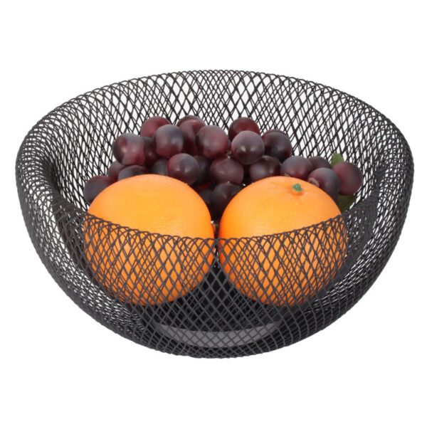 Φρουτιέρα μεταλλική στρογγυλή διπλο τοίχωμα