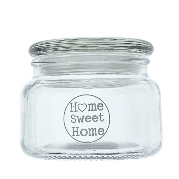 Βάζο γυάλινο με καπάκι για καφέ ζάχαρη 300ml