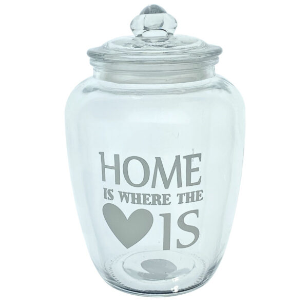 Βάζο γυάλινο με καπάκι 2,15L