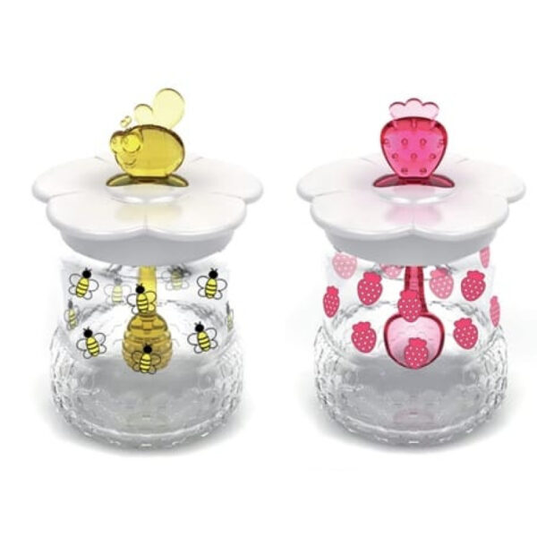 Βάζο για μέλι με κουτάλι