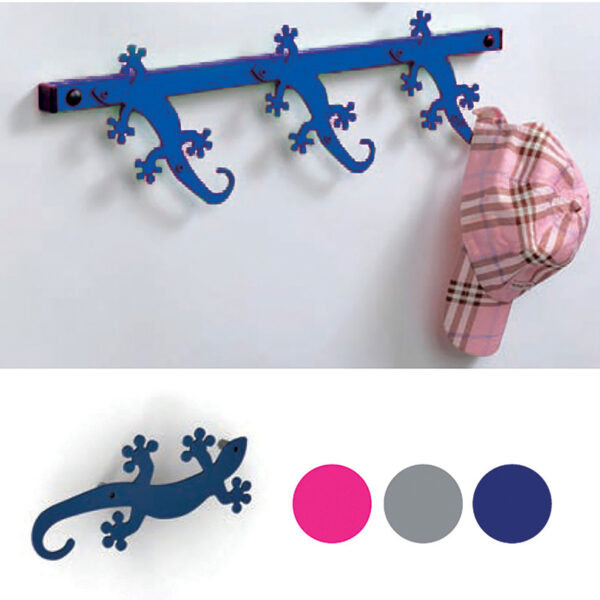 Κρεμάστρα διακοσμητική σαύρα 3 θέσεων