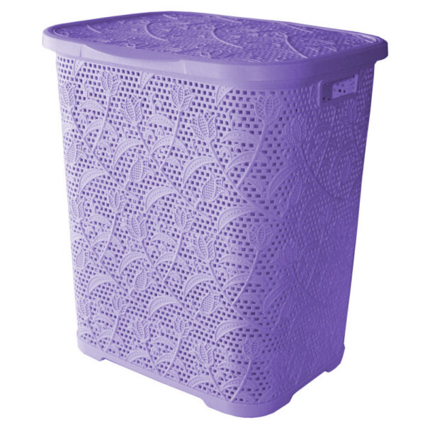 Καλάθι απλύτων  με σχέδιο δαντέλα