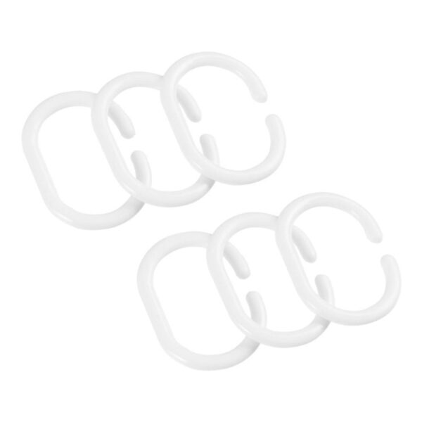 Κρίκοι για κουρτίνα μπάνιου 12τμχ