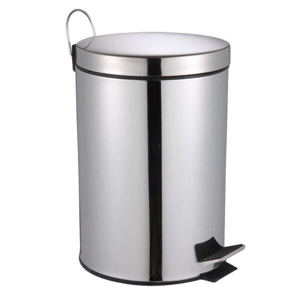 Κάδος απορριμμάτων με πεντάλ χρωμίου