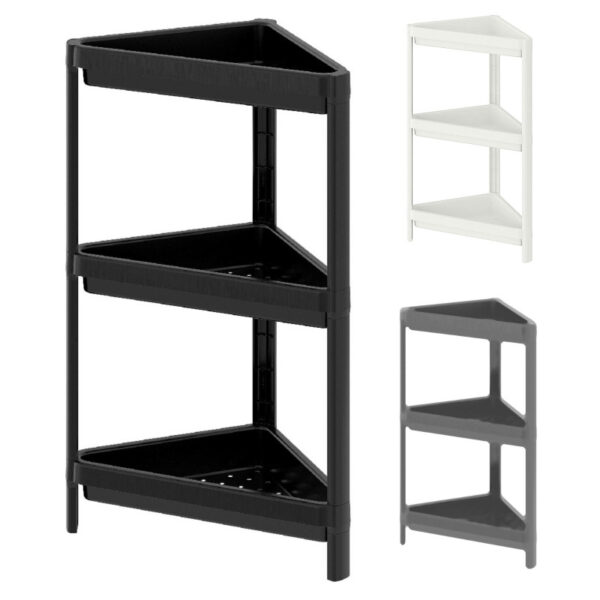 Ραφιέρα πλαστική 3 θέσεων γωνιακή