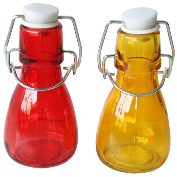 Μπουκαλάκι γυάλινο χρωματιστό 100ml