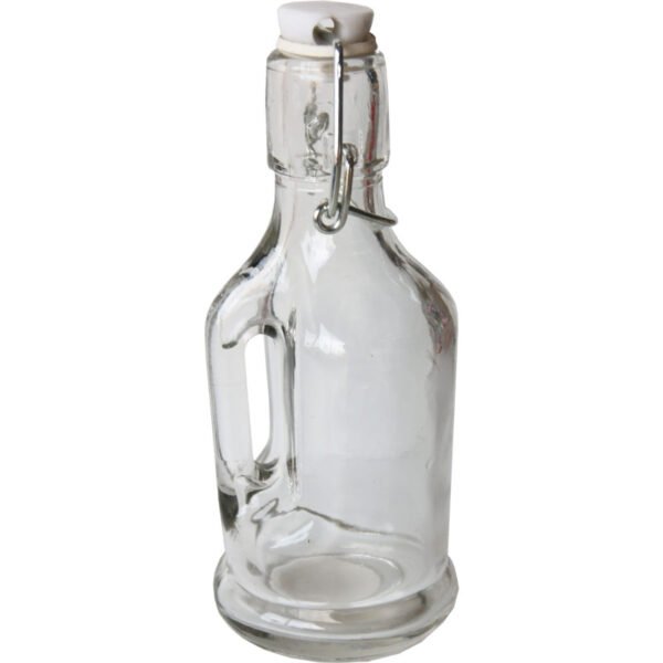 Μπουκαλάκι γυάλινο με χεράκι διαφανές 250ml