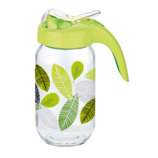 Λαδικό γυάλινο σχέδιο με χερούλι 1L