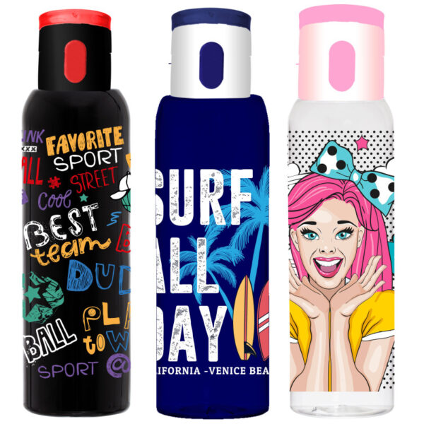 Μπουκάλι νερού  πλαστικό με πώμα και καπάκι ασφαλείας 750ml