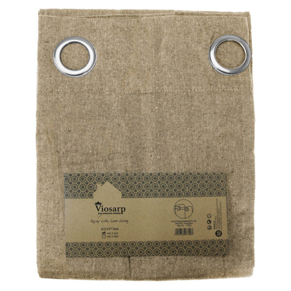 Κουρτίνα βαμβακερή με τρουκς